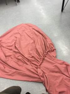 The 'Tent' laid out on the floor